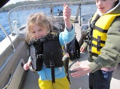 Ellery Kate Wheeler; Jacob Wheeler; Fishing